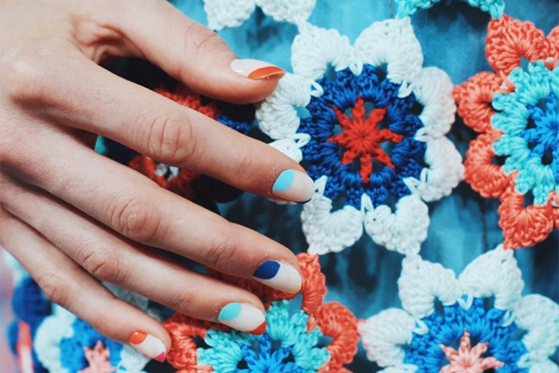Nail art at Tanya Taylor NYFW SS17